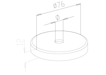 Rossette Cover - Model 0542 CAD Drawing